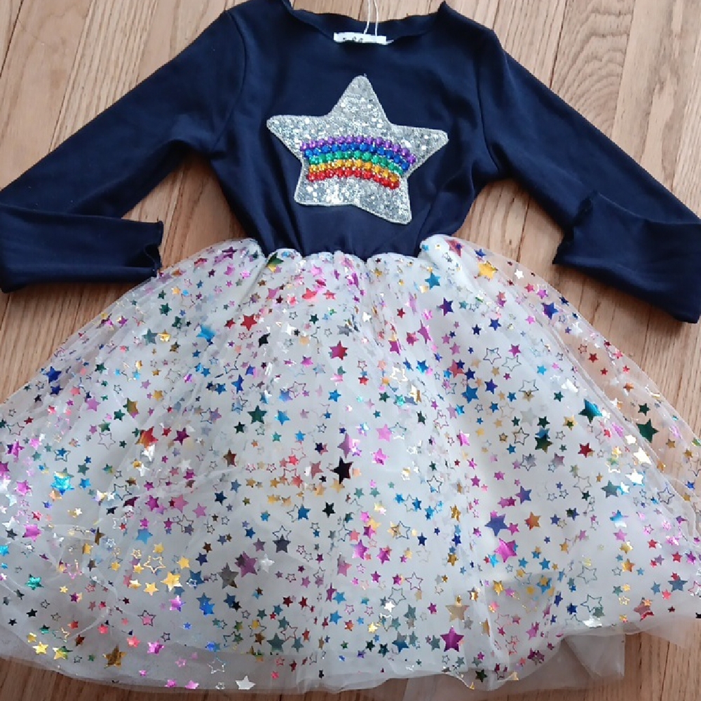 Sparkling Starry Night Kids LOLA + the BOYS NEW Dress Sz 6 Party Dress